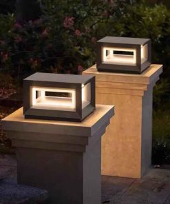 Đèn Cổng Năng Lượng Mặt Trời Kiểu Hiện Đại | LEDTOT DTC 7GKM