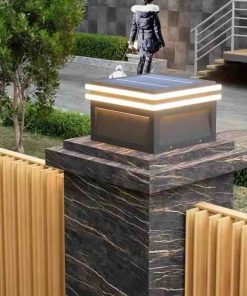 Đèn Cổng Năng Lượng Mặt Trời Lắp Trụ Hàng Rào | LEDTOT DTC 96EB