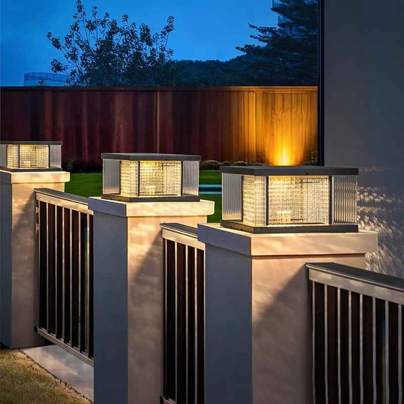 Đèn Cổng Năng Lượng Mặt Trời Phong Cách Nordic | LEDTOT DTC V1NJ - Ảnh 5