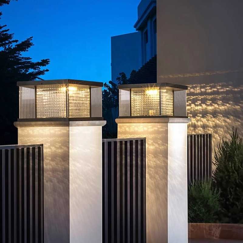 Đèn Cổng Năng Lượng Mặt Trời Phong Cách Nordic | LEDTOT DTC V1NJ - Ảnh 3