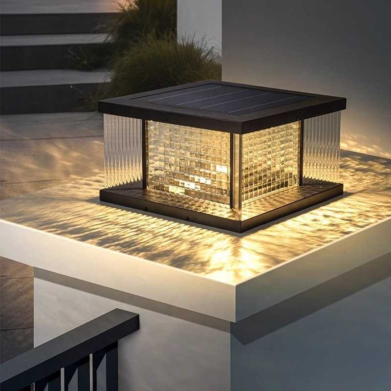 Đèn Cổng Năng Lượng Mặt Trời Phong Cách Nordic | LEDTOT DTC V1NJ