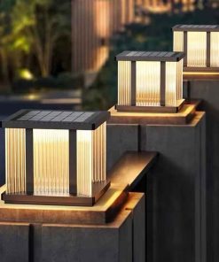 Đèn Cổng Năng Lượng Mặt Trời Thép Không Gỉ | LEDTOT DTC H9WL