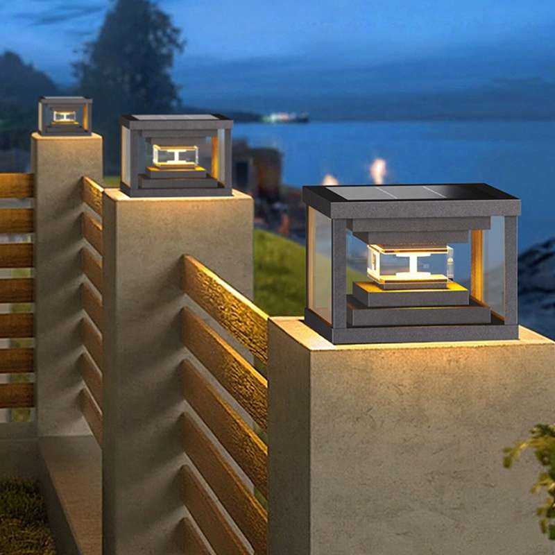 Đèn Cổng Năng Lượng Mặt Trời Thiết Kế Độc Đáo | LEDTOT DTC Q8WR - Ảnh 6