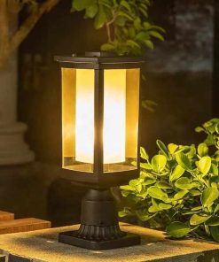 Đèn Cổng Sân Vườn Tối Giản Màu Đen | LEDTOT DTC 19AZ