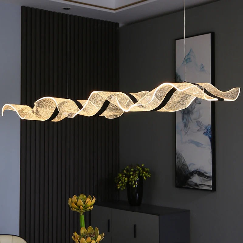 Đèn Led Thả Nghệ Thuật Kiểu Dáng Lượn Sóng | LETTOT DTT 63XA - Ảnh 2