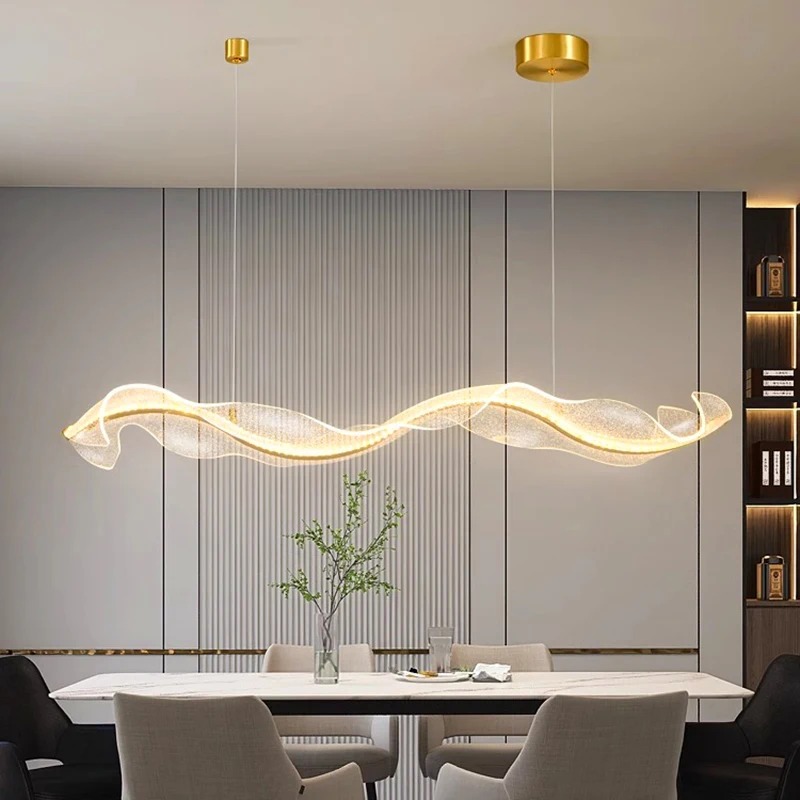 Đèn Led Thả Nghệ Thuật Kiểu Dáng Lượn Sóng | LETTOT DTT 63XA