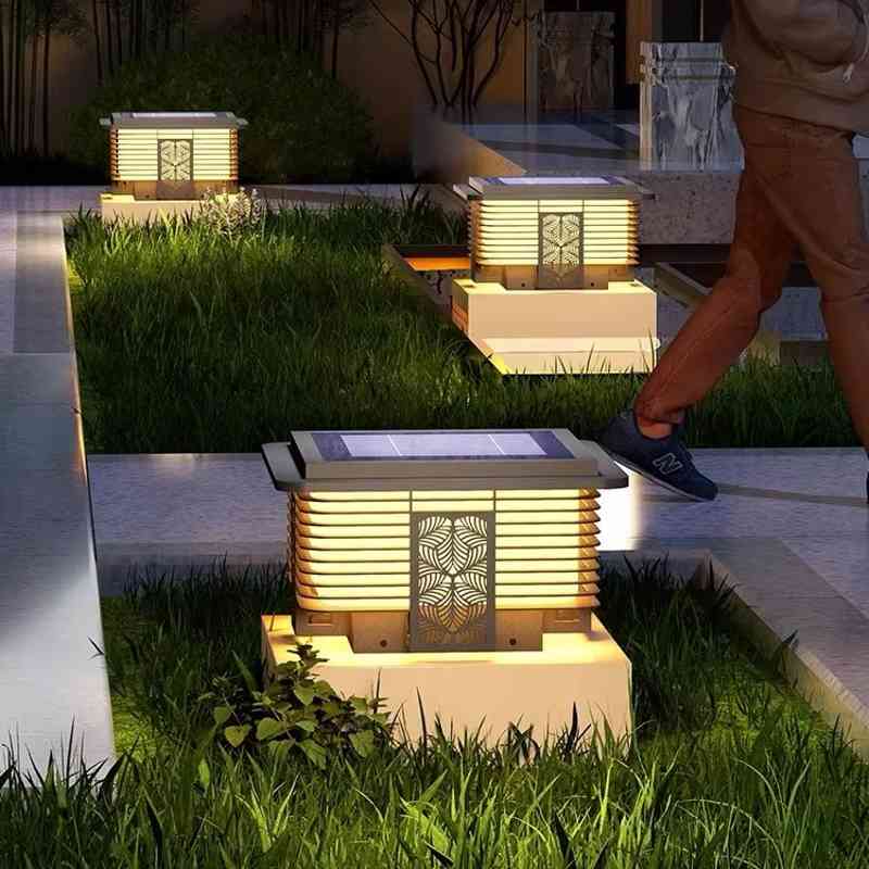 Đèn LED Trụ Cổng Biệt Thự Năng Lượng Mặt Trời | LEDTOT DTC M2Q7 - Ảnh 2