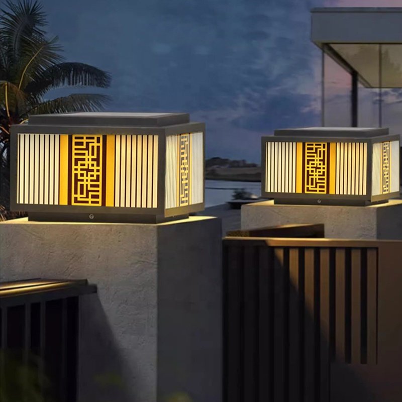 Đèn LED Trụ Cổng Năng Lượng Mặt Trời Cổ Điển | LEDTOT DTC 73QL - Ảnh 3