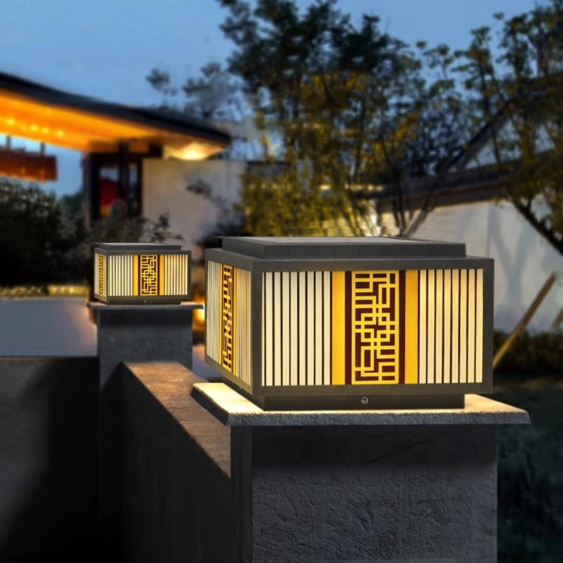 Đèn LED Trụ Cổng Năng Lượng Mặt Trời Cổ Điển | LEDTOT DTC 73QL