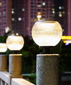 Đèn LED Trụ Năng Lượng Mặt Trời Hình Quả Cầu | LEDTOT DTC 48SR