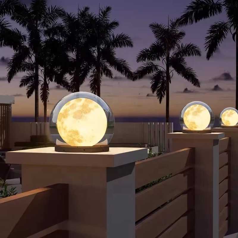 Đèn LED Trụ Sân Vườn Kiểu Dáng Mặt Trăng 12W | LEDTOT DTC 89JL