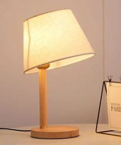 Đèn Ngủ Gỗ Để Bàn Kiểu Dáng Cổ Điển | LEDTOT DN 63QP
