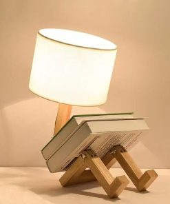 Đèn Ngủ Gỗ Hình Robot Độc Đáo Sáng Tạo | LEDTOT DN 62PR