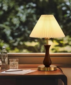Đèn Ngủ Gỗ Tự Nhiên Phong Cách Wabi-Sabi | LEDTOT DN 63TA