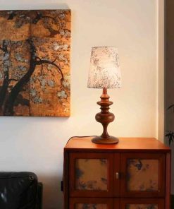 Đèn Ngủ Gỗ Wabi-Sabi Phong Cách Pháp | LEDTOT DN 38KH