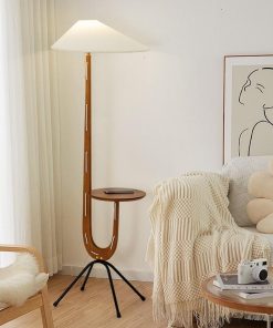 Đèn Sàn Kiêm Bàn Trà Phong Cách Nhật Bản | LEDTOT DS 73LV