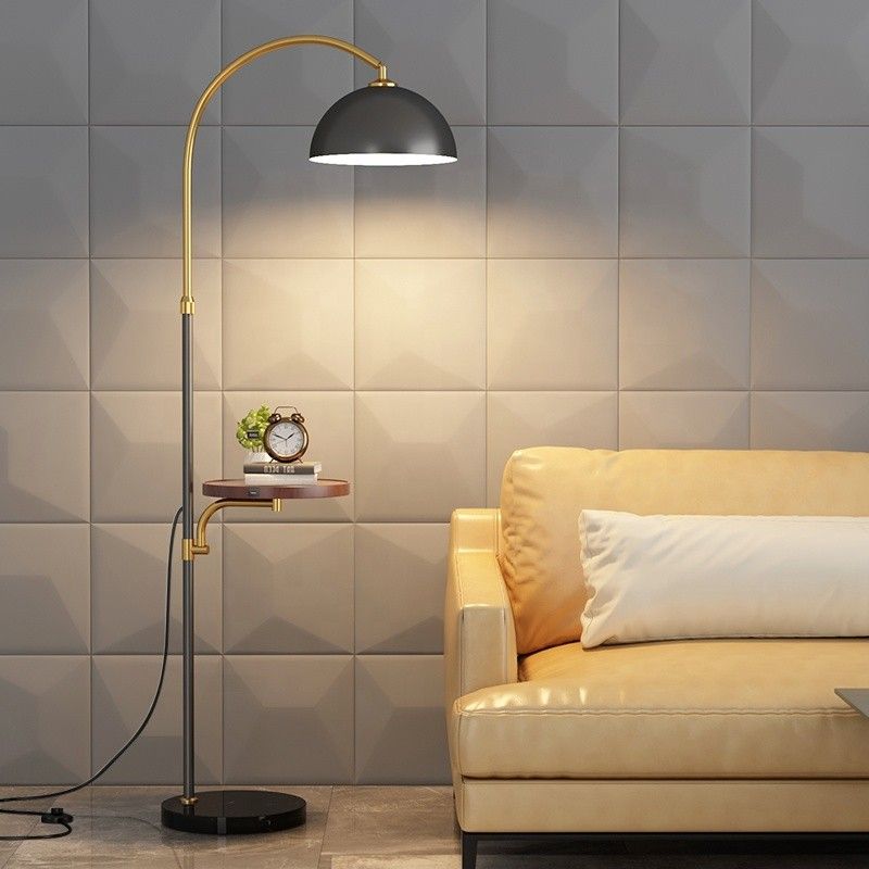Đèn Sàn Thiết Kế Vòm Cổ Điển Kèm Kệ Tiện Lợi | LEDTOT DS 84NG