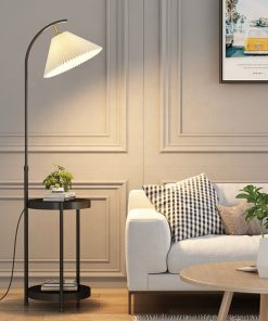 Đèn Sàn Uốn Cong Sang Trọng Chân Đá | LEDTOT DS 18QM