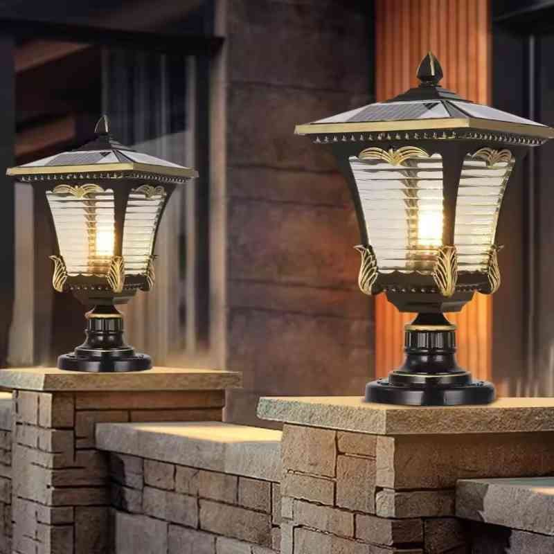 Đèn Trụ Cổng Cổ Điển Năng Lượng Mặt Trời | LEDTOT DTC K8ZL - Ảnh 4