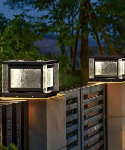 Đèn Trụ Cổng Hiện Đại Năng Lượng Mặt Trời IP65 | LEDTOT DTC 27NG