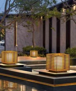Đèn Trụ Cổng Hộp Lưới Hiện Đại Cho Biệt Thự | LEDTOT DTC 47NZ