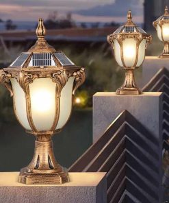 Đèn Trụ Cổng Kiểu Cổ Điển Năng Lượng Mặt Trời | LEDTOT DTC 72LK
