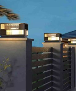 Đèn Trụ Cổng Năng Lượng Mặt Trời Hình Hộp | LEDTOT DTC 19KV