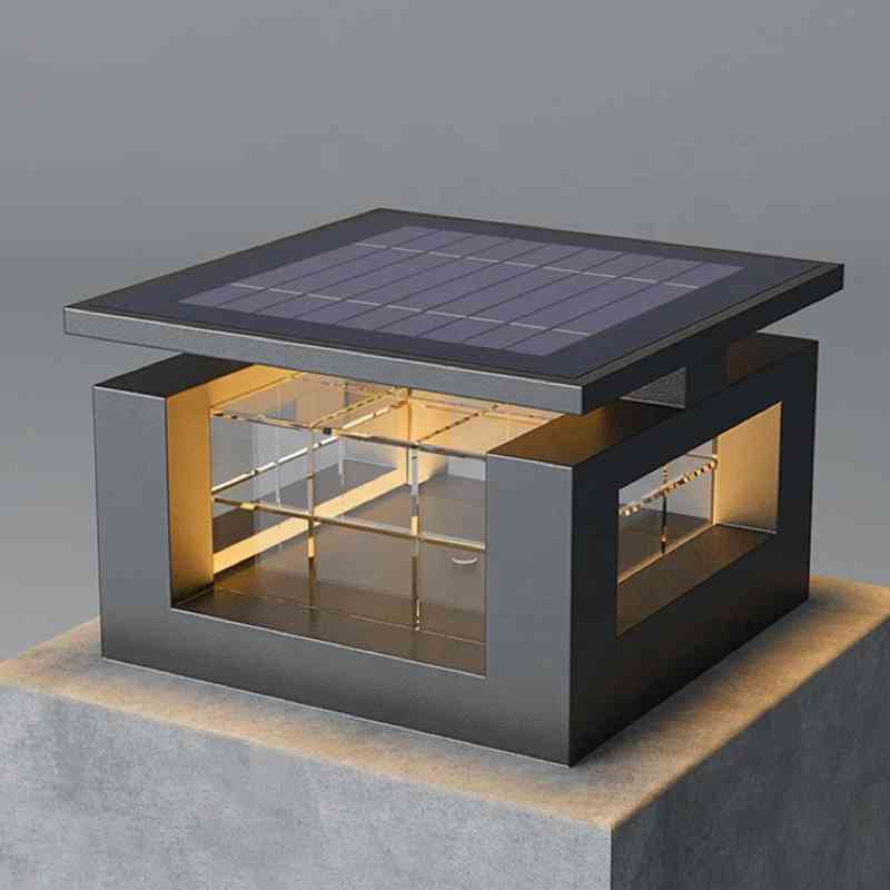 Đèn Trụ Cổng Năng Lượng Mặt Trời Kiểu Âu 12W | LEDTOT DTC Z8TP - Ảnh 3