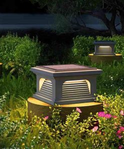 Đèn Trụ Cổng Năng Lượng Mặt Trời Kiểu Lạ Mắt | LEDTOT DTC V9KL