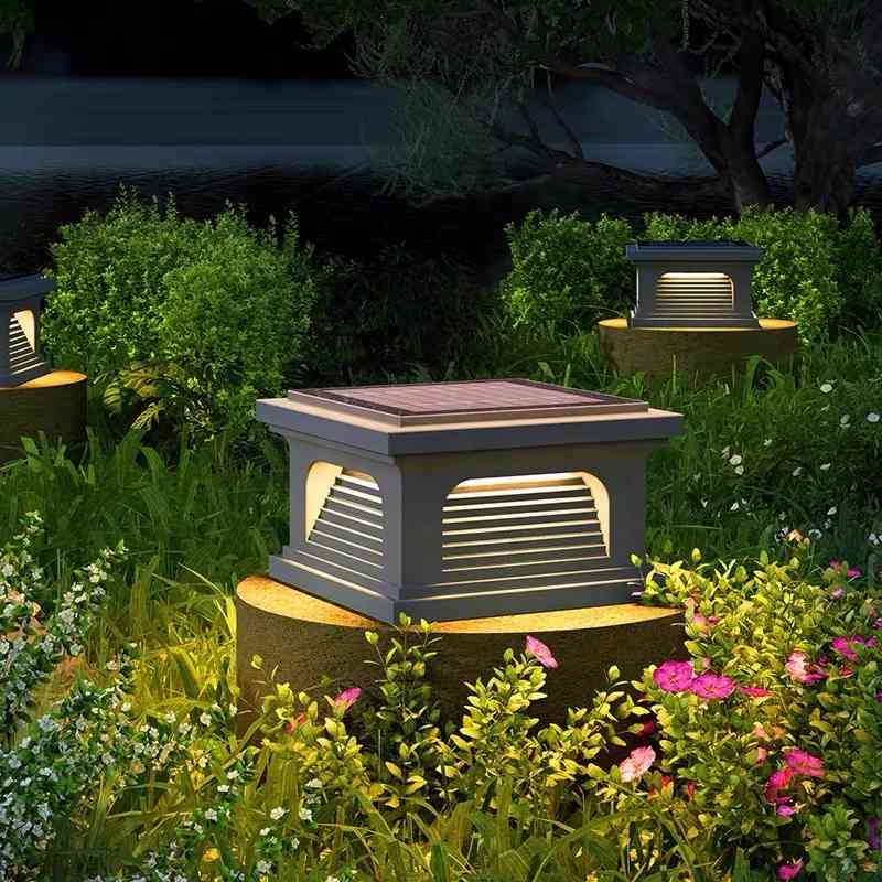 Đèn Trụ Cổng Năng Lượng Mặt Trời Kiểu Lạ Mắt | LEDTOT DTC V9KL