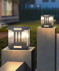 Đèn Trụ Cổng Năng Lượng Mặt Trời Kính Mờ IP65 | LEDTOT DTC K3L9