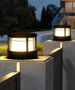 Đèn Trụ Cổng Năng Lượng Mặt Trời Nhôm Đúc PC | LEDTOT DTC 21LG