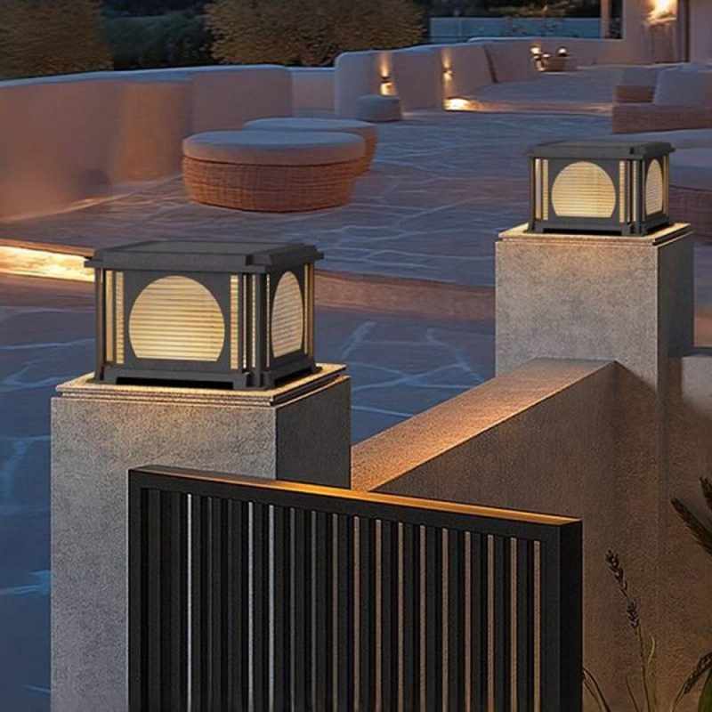 Đèn Trụ Cổng Năng Lượng Mặt Trời Phong Cách Cổ | LEDTOT DTC M4K9 - Ảnh 2