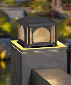 Đèn Trụ Cổng Năng Lượng Mặt Trời Phong Cách Cổ | LEDTOT DTC M4K9