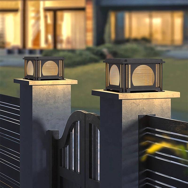 Đèn Trụ Cổng Năng Lượng Mặt Trời Phong Cách Cổ | LEDTOT DTC M4K9 - Ảnh 5