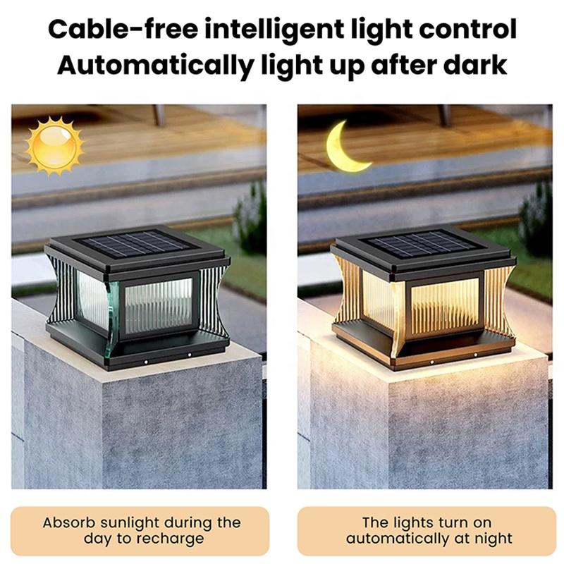 Đèn Trụ Cổng Năng Lượng Mặt Trời Tinh Tế | LEDTOT DTC 92TL - Ảnh 4