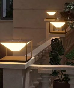 Đèn Trụ Cổng Năng Lượng Mặt Trời Tối Giản | LEDTOT DTC 63PL