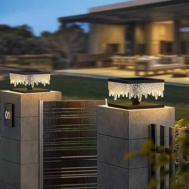 Đèn Trụ Cổng Pha Lê Năng Lượng Mặt Trời | LEDTOT DTC 93PL - Ảnh 3