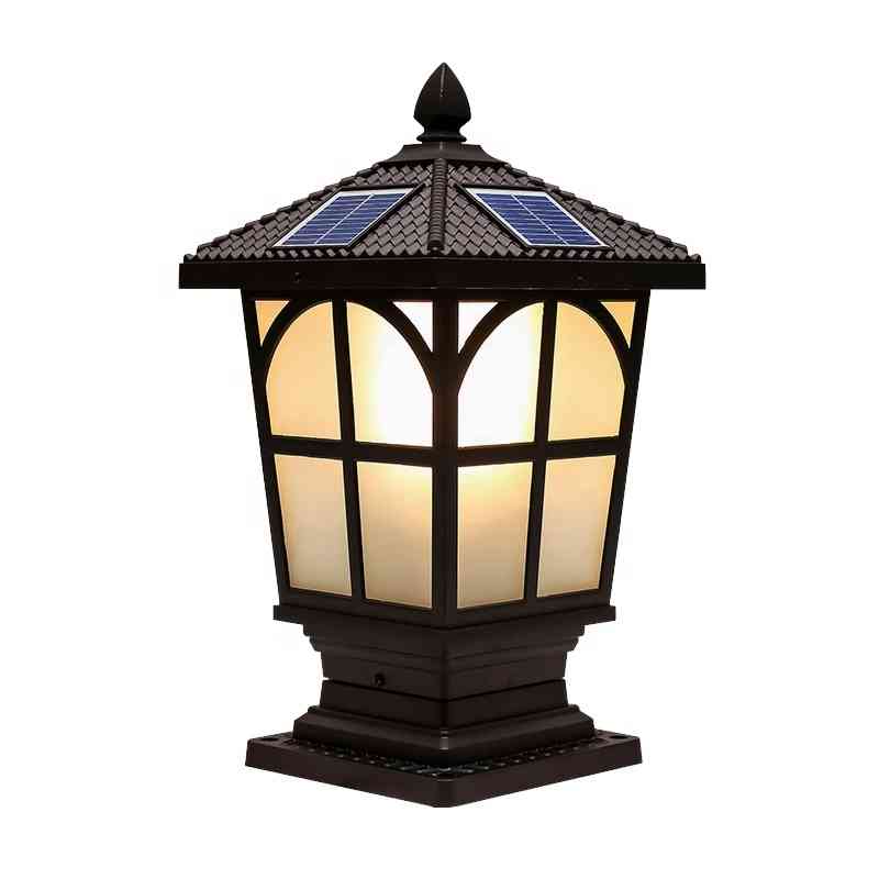 Đèn Trụ Cổng Sạc Năng Lượng Mặt Trời Cổ Điển | LEDTOT DTC 82MR - Ảnh 6