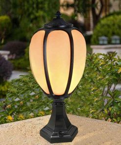 Đèn Trụ Cổng Sân Vườn Hình Bí Ngô Chống Nước | LEDTOT DTC 71PX
