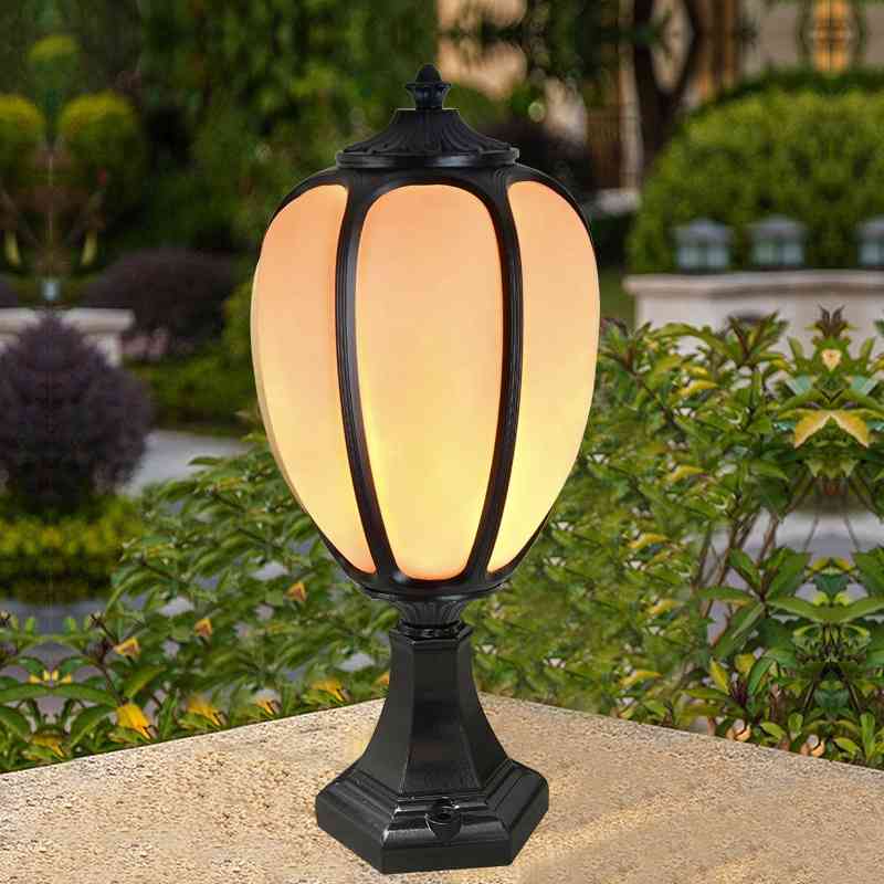 Đèn Trụ Cổng Sân Vườn Hình Bí Ngô Chống Nước | LEDTOT DTC 71PX