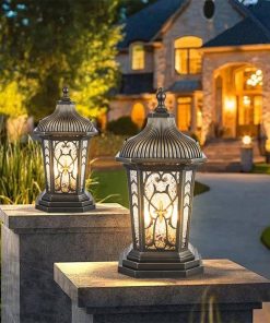 Đèn Trụ Cổng Sân Vườn Phong Cách Châu Âu Cổ | LEDTOT DTC 73LV