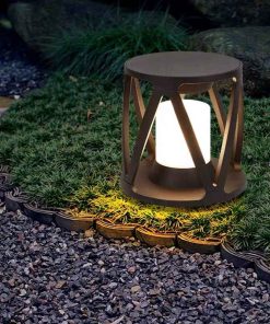 Đèn Trụ Cổng Thiết Kế Lồng Sắt Độc Đáo | LEDTOT DTC J5ZR
