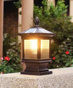 Đèn Trụ Cổng Năng Lượng Mặt Trời Kiểu Cổ Điển | LEDTOT DTC 58QW