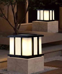 Đèn Trụ Vuông Gắn Cổng Năng Lượng Mặt Trời | LEDTOT DTC R5QA